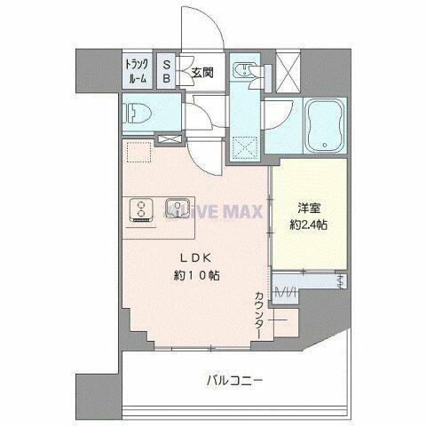 シーフォルム町田(1LDK/2階)の間取り写真