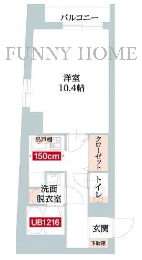 東急田園都市線 桜新町駅 徒歩7分 3階建 築7年(1K/2階)の間取り写真