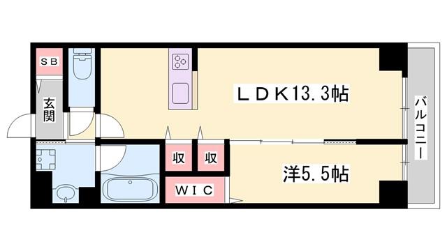 OAFLAT阿成(1LDK/1階)の間取り写真