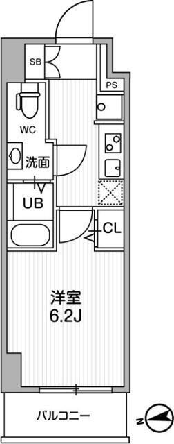 LIME RESIDENCE KITA MATSUDO(1K/4階)の間取り写真