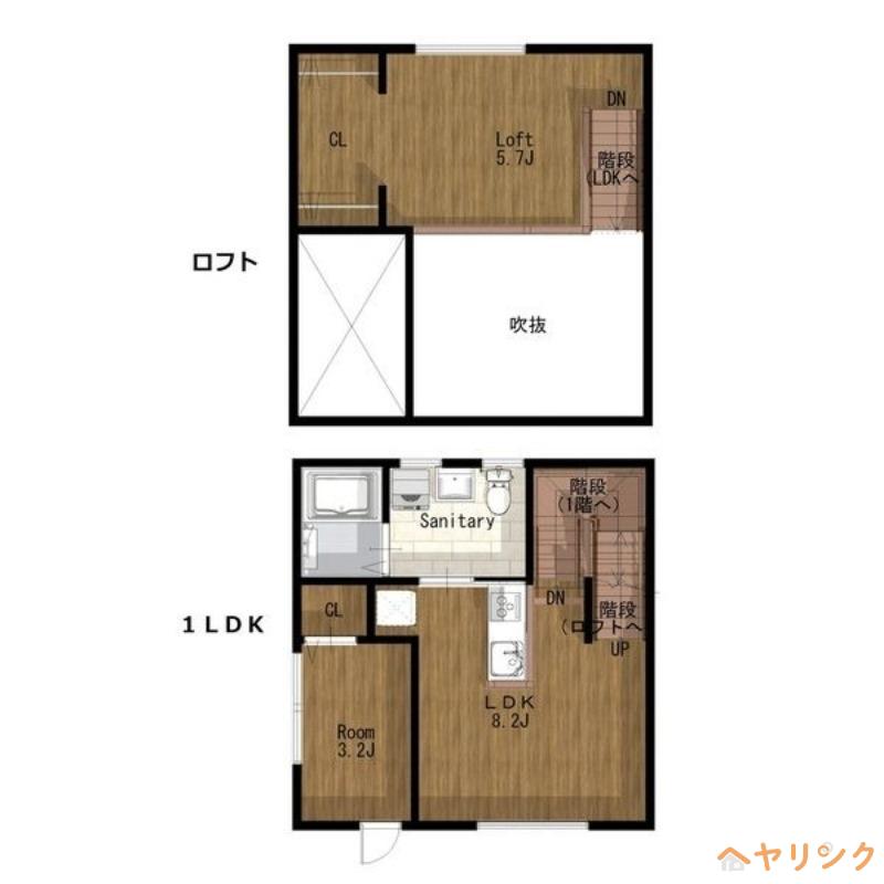 ESPRESSO 清須(2LDK/2階)の間取り写真