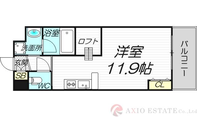 DOLCE VITA 新大阪(ワンルーム/2階)の間取り写真
