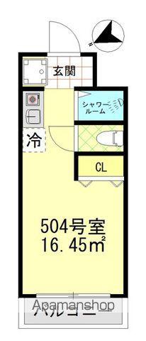 日本橋ロイヤルプラザ(ワンルーム/5階)の間取り写真
