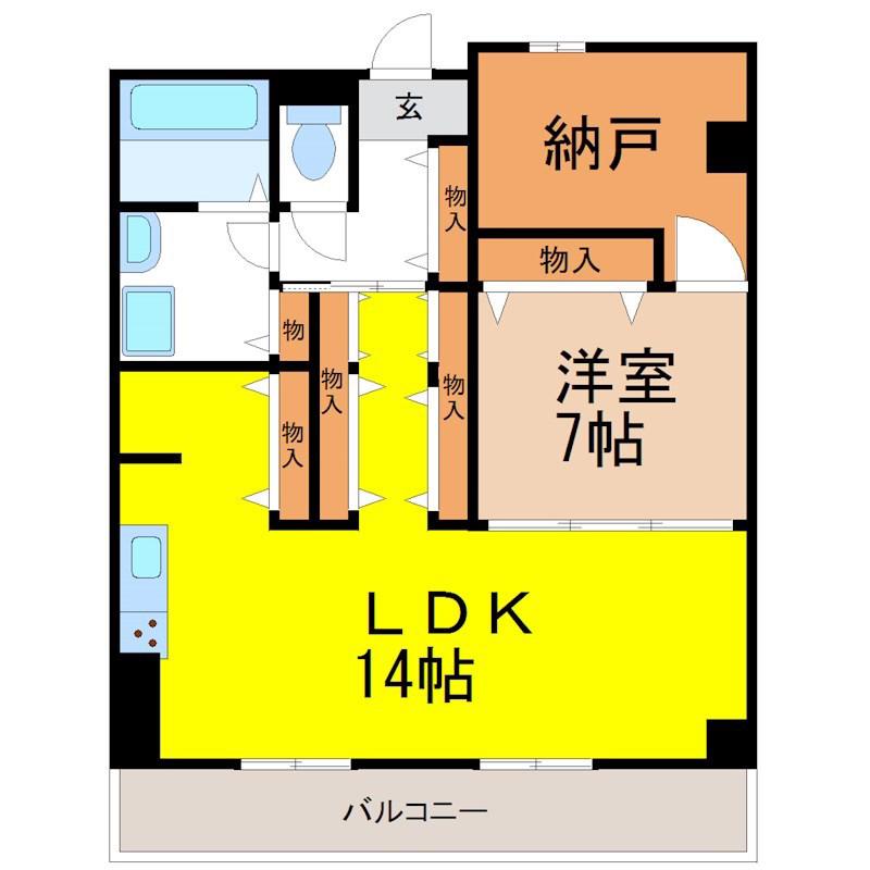 エルメディコ(1SLDK/2階)の間取り写真