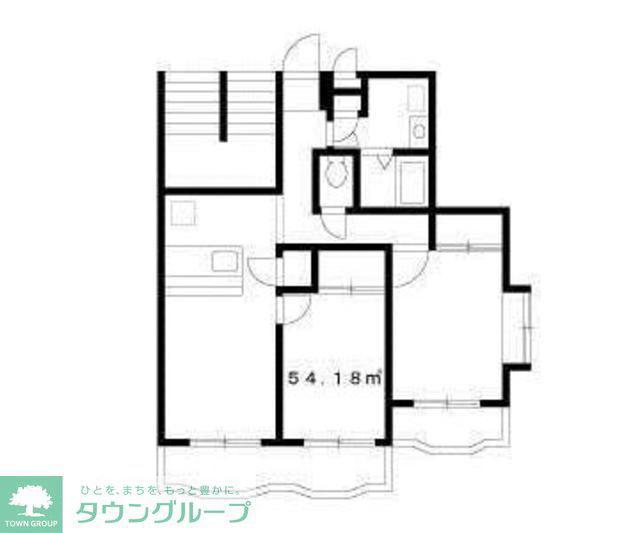 コスモフラワー(2LDK/3階)の間取り写真