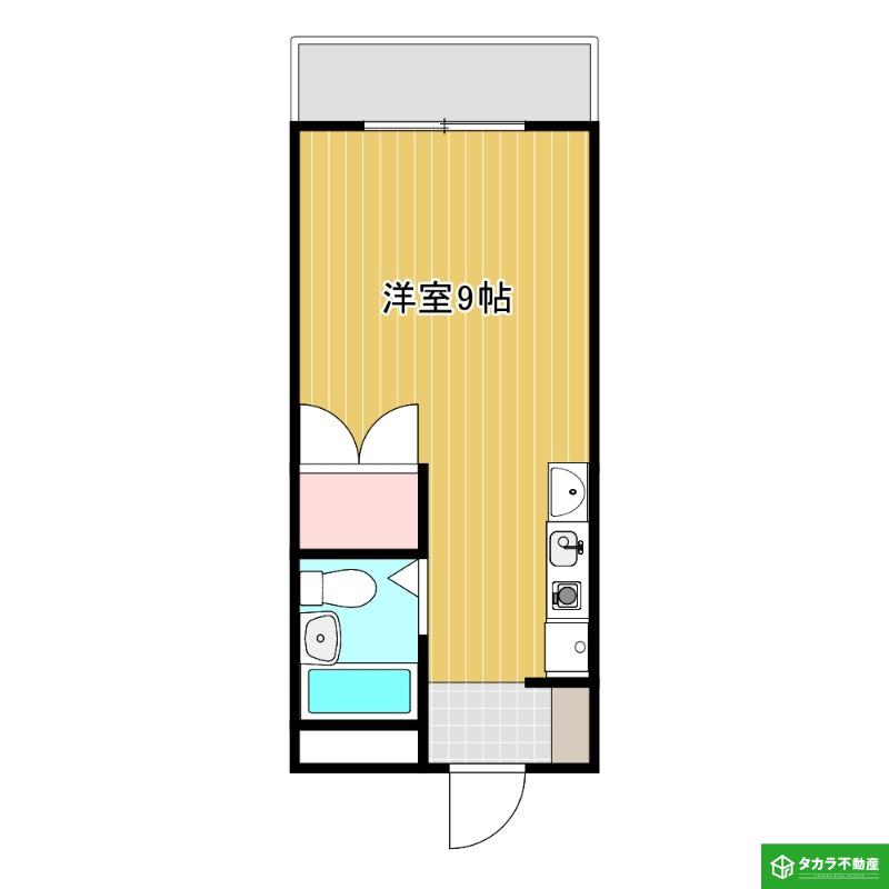 フレミールI(ワンルーム/1階)の間取り写真