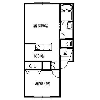 R&MIII(1LDK/1階)の間取り写真