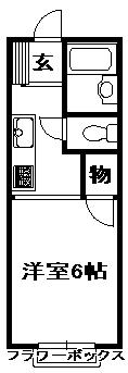 ルシェール三田3番館A棟(1K/1階)の間取り写真