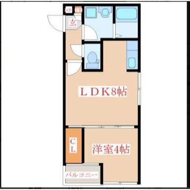 SOFAS矢倉(1LDK/2階)の間取り写真