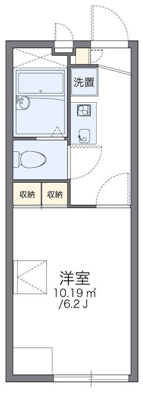 レオパレスJUN(1K/1階)の間取り写真