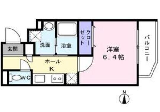 LUMIERA NAGAMACHI(1K/5階)の間取り写真