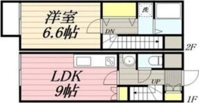 サワープレシャス(1SDK/1階)の間取り写真