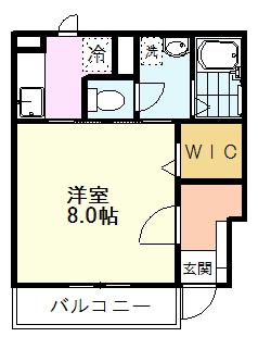 アジュール 国立(1K/1階)の間取り写真