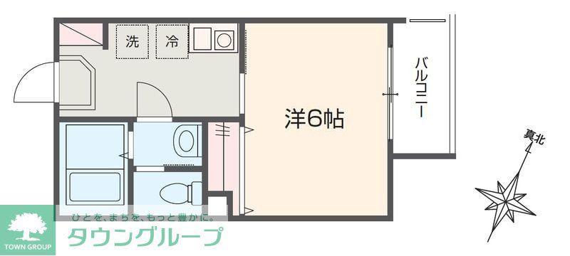 アーバン高砂(1K/2階)の間取り写真