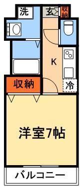 EMPEREUR FER GRANDIOSE(1K/3階)の間取り写真