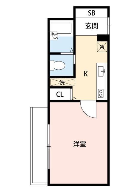 リンクス成増(1K/3階)の間取り写真