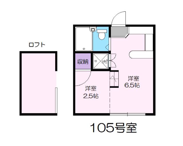 アイムズガーデン22(1K/1階)の間取り写真