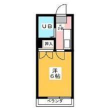 ラファミーユ犬山(1K/2階)の間取り写真