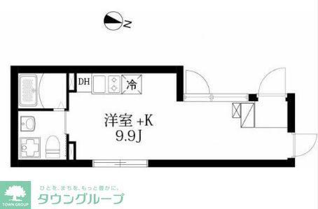 SKY HILLS HAKUSAN(ワンルーム/1階)の間取り写真