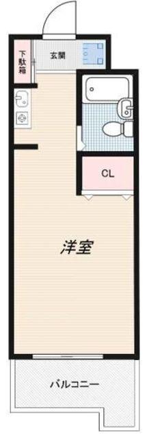 インプルーブ高井戸(ワンルーム/4階)の間取り写真