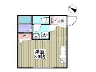 メゾンリリー(ワンルーム/3階)の間取り写真