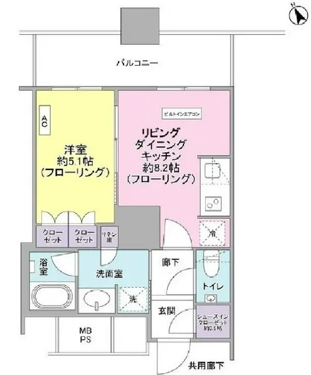 ザ・パークハウス西新宿タワー60 46階階 間取り