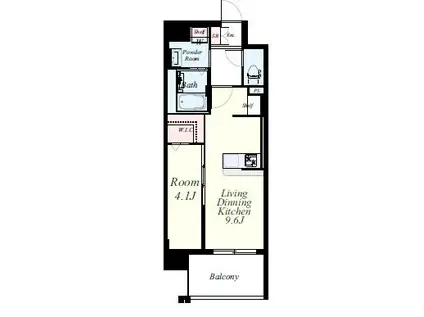 エクストラパレス(1LDK/7階)の間取り写真