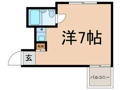 目黒ドーム(ワンルーム/2階)の間取り写真