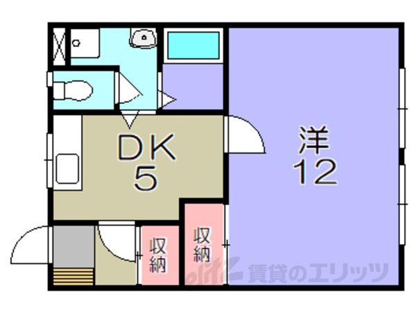 ヴィラシメノ(1DK/1階)の間取り写真