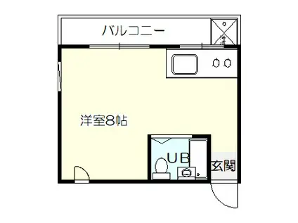 CASA大岡(ワンルーム/1階)の間取り写真