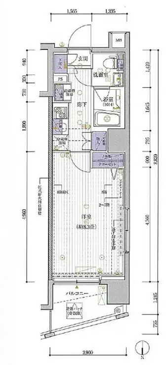 プレール・ドゥーク永福町 7階階 間取り