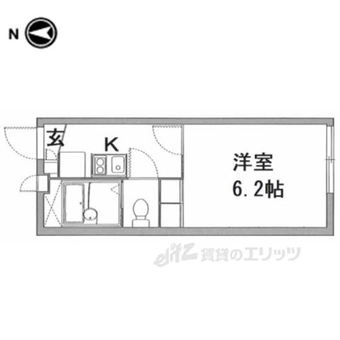 レオパレスヒライ2(1K/1階)の間取り写真