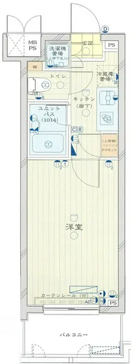 ルーブル新宿西落合参番館 2階階 間取り