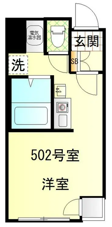 ハイツ横浜 5階階 間取り