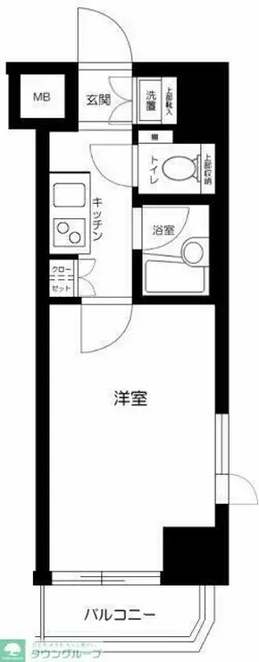 ルーブル方南町 1階階 間取り