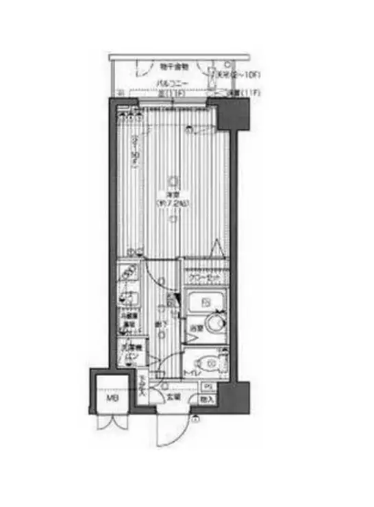 グランド・ガーラ横浜関内 8階階 間取り