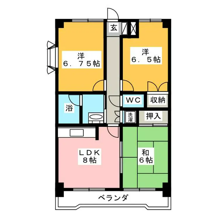 ガーデンクレス弐番館 5階階 間取り