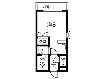 アネックス瑞穂(ワンルーム/3階)の間取り写真
