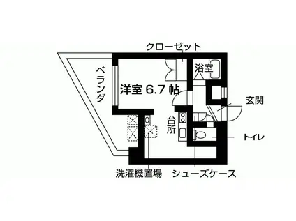 DO MORE KOBE(1K/4階)の間取り写真