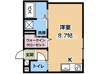 インテグラルNANGO(ワンルーム/1階)の間取り写真