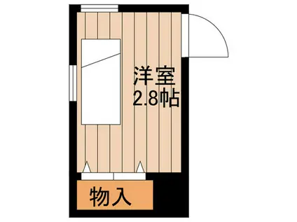 TCRE -大山-(ワンルーム/4階)の間取り写真