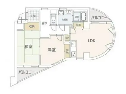 ラレーブ金町竹石ビル(2LDK/3階)の間取り写真