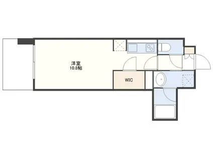 RJRプレシア浦上駅南(ワンルーム/10階)の間取り写真