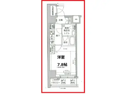 アイル イムーブル亀戸(1K/10階)の間取り写真