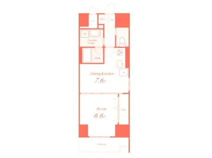 Y・T LEGACY(1DK/3階)の間取り写真