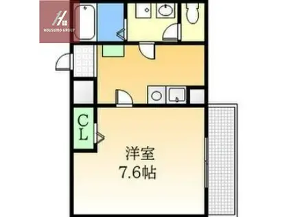 ルーセント森ノ宮(1K/5階)の間取り写真