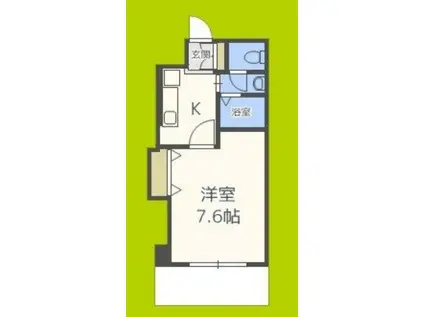 Mプラザ住吉公園弐番館(1K/9階)の間取り写真