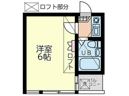 レオパレス東寺尾第2(1K/2階)の間取り写真