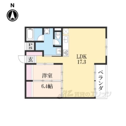 MAHIA・SUN―YOU(1LDK/1階)の間取り写真