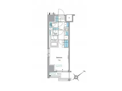 ルフォンプログレ赤塚(1K/5階)の間取り写真